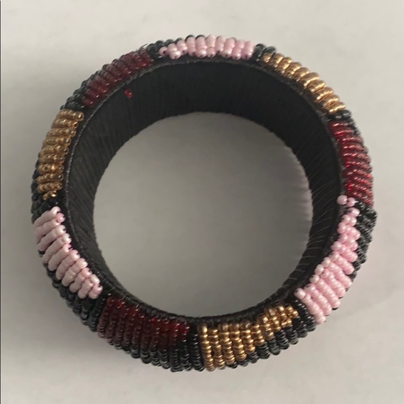 Beaded bangle bracelet - Picture 3 of 4